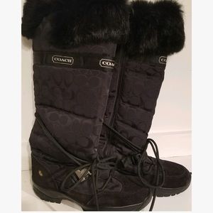 Authentic COACH Sela Snow Boots